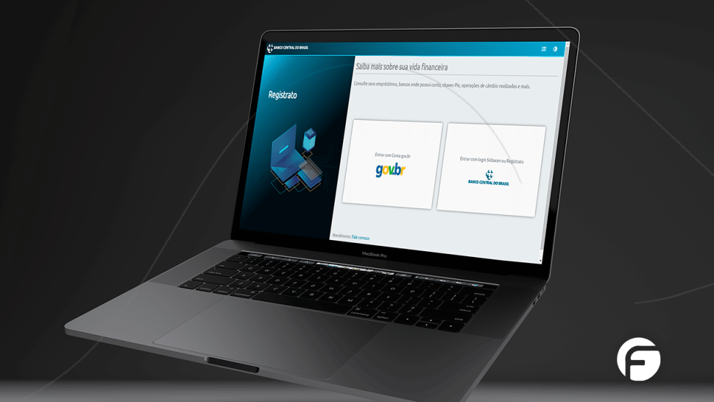 computador mostrando site registrato na tela